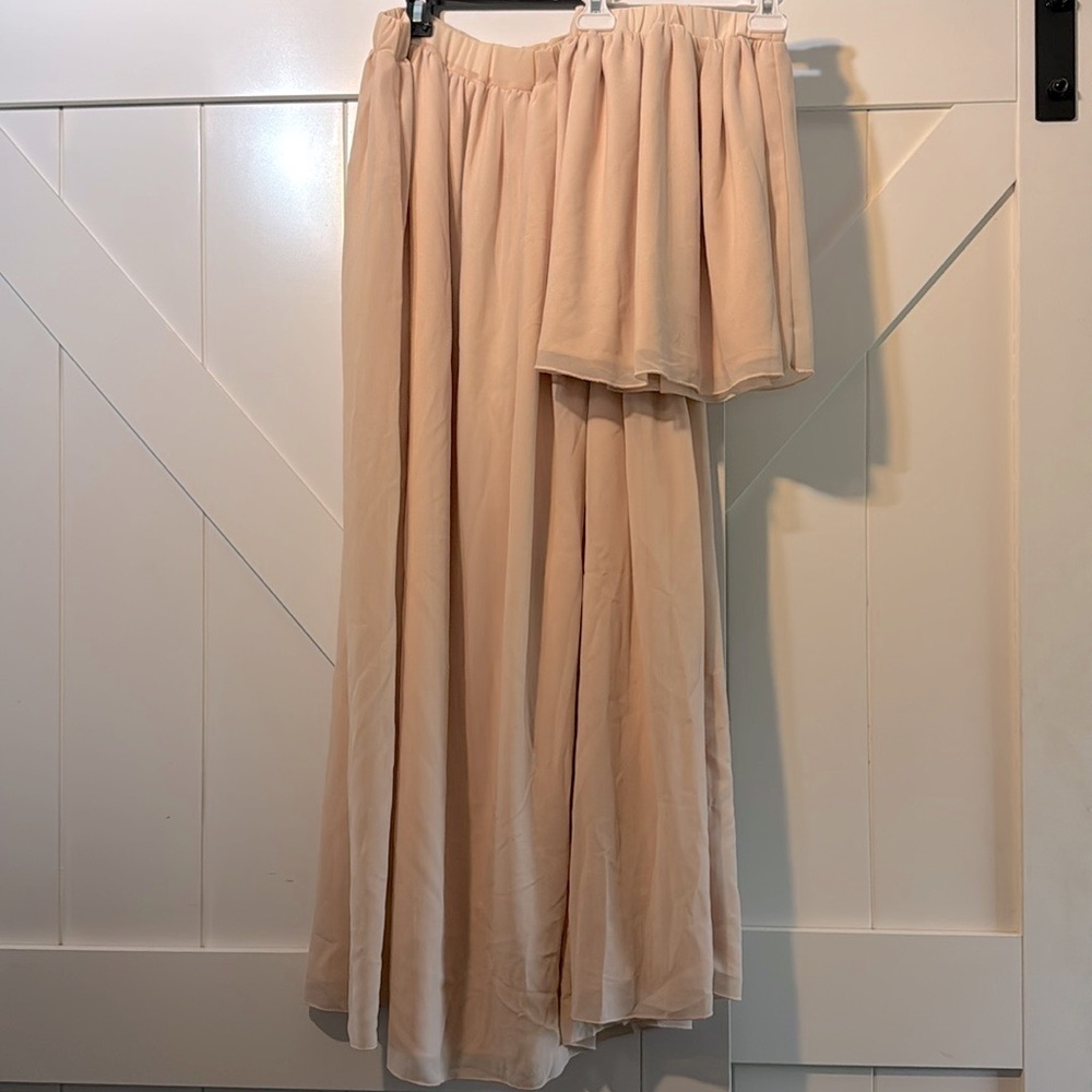 Baileys blossom alredine mommy and me skirt in champagne NWT